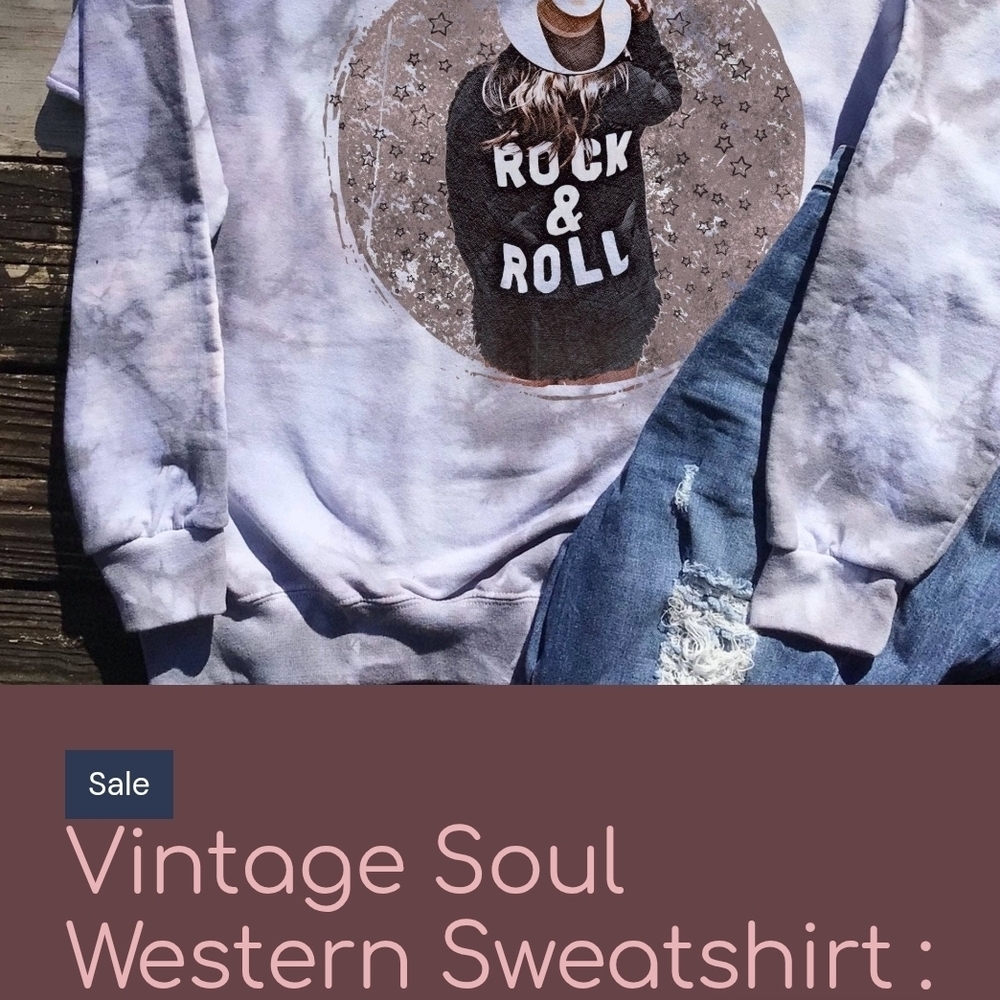 Rock & Roll Graphic Sweatshirt